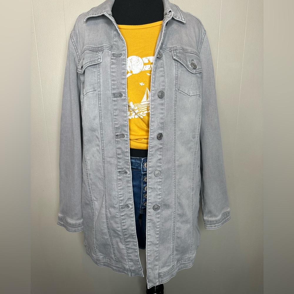 Chico’s Gray Denim Jacket